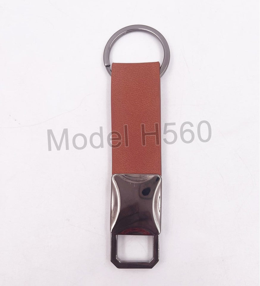 Industrial High-Glow PU-Leather Belt Keychain | Metal Keychain
