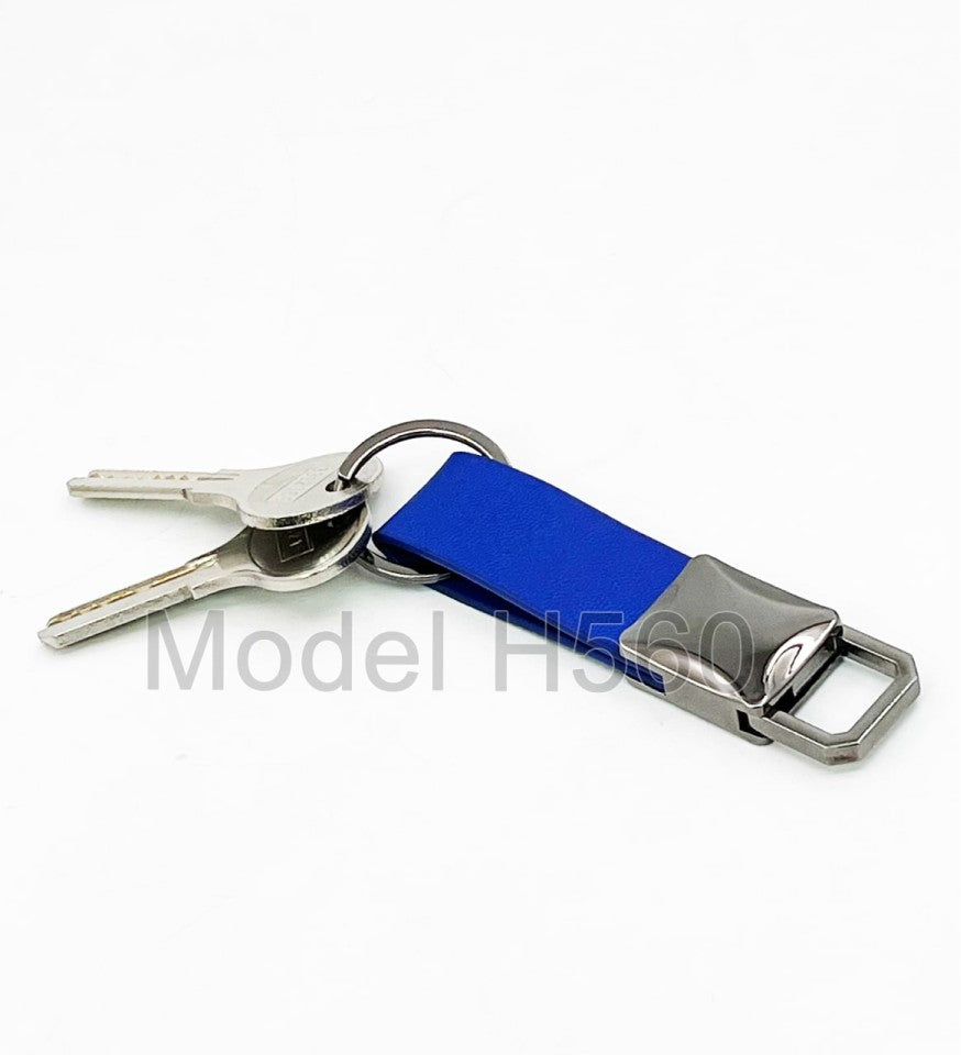 Industrial High-Glow PU-Leather Belt Keychain | Metal Keychain