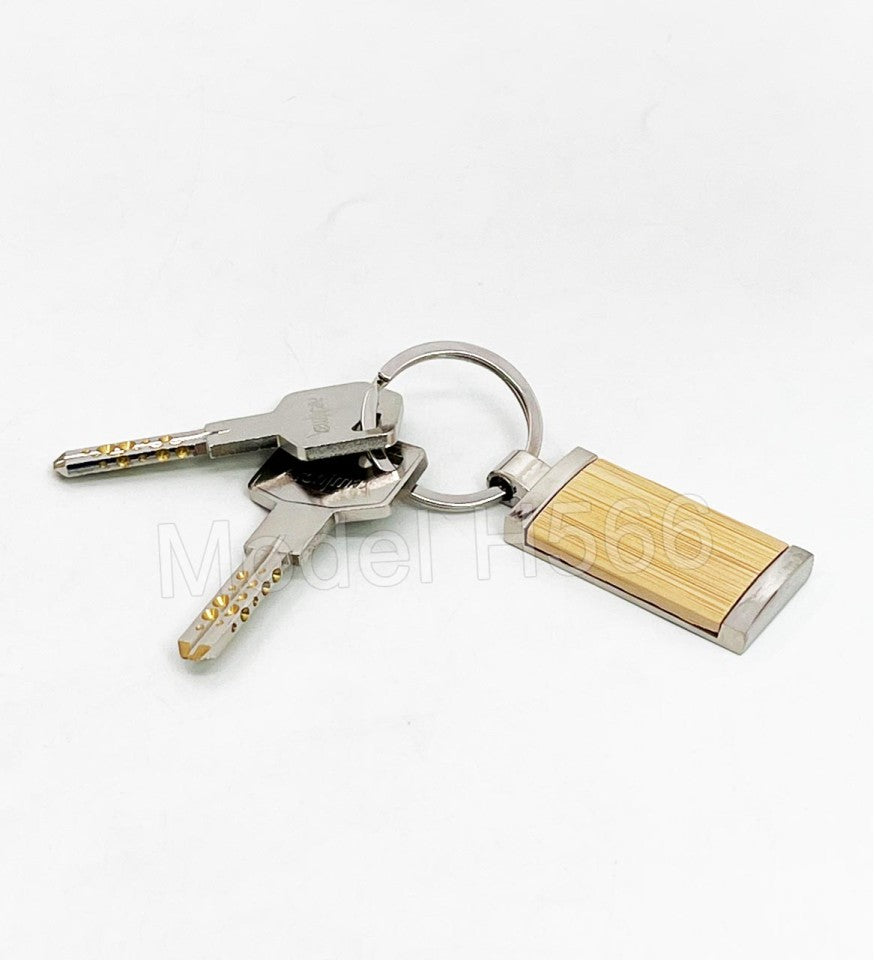 Premium Keychain | Wooden Metal Keychain - Premium
