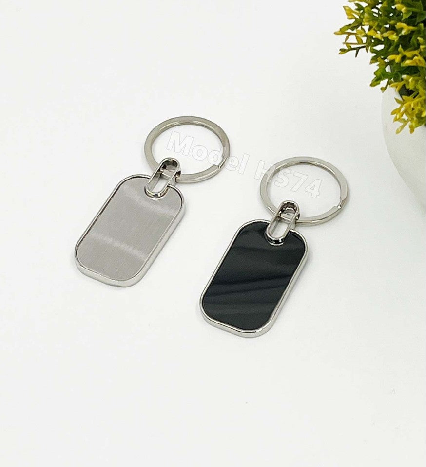 Industrial High-Glow Noir Metal Keychain | Metal Keychain