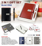 Minimal Noir 2-in-1 High-Utility Combo | Diary & Pen Set