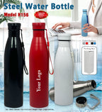Steel Water Bottle with Multi-Color Handle | Water Bottle