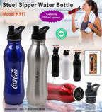 Minimal Noir Steel Tea-Coffee Mug | Water Bottle
