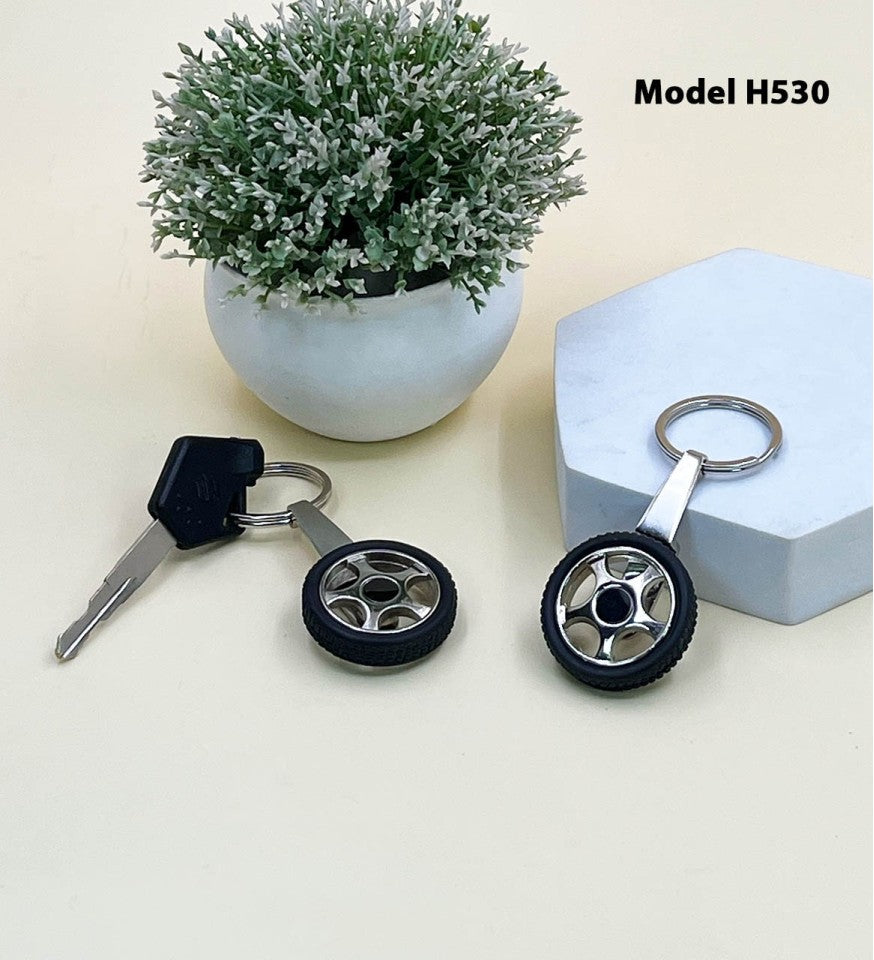 Premium Keychain | Tyre Shape Metal Keychain - Premium