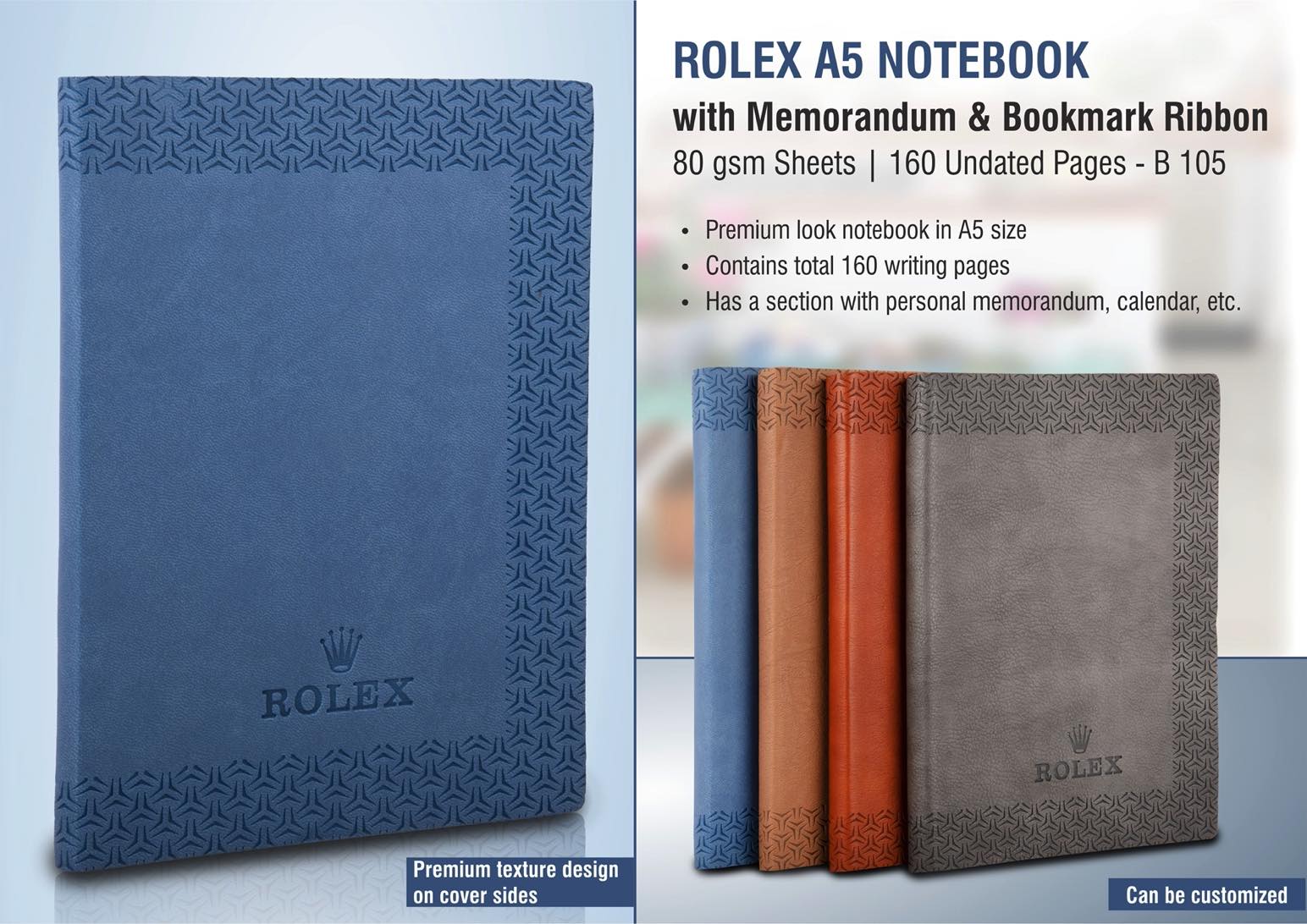 Rolex Series Signature Duo | A5 Undated Professional Notebook
