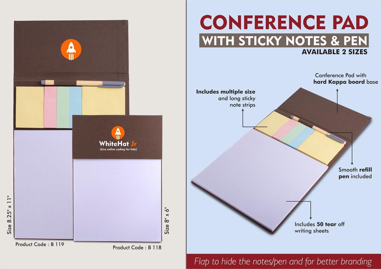 A4 Conference Pad & Pen Duo | Professional 8x6 Accessory