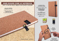 A5 Hardbound Cork Portfolio | High-Speed 16GB USB Notebook