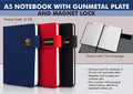 Gunmetal Plate Magnet Suite | Hardbound A5 Signature Portfolio