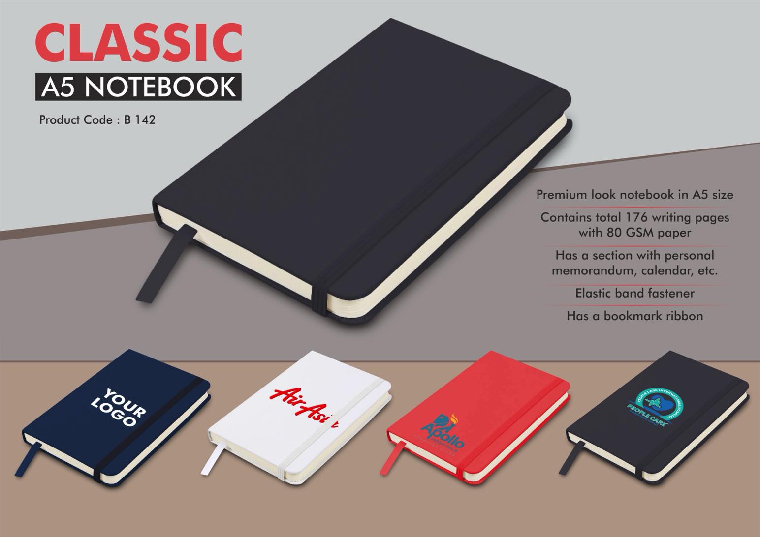 Month-Planner Classic Duo | Hardbound A5 Signature Notebook