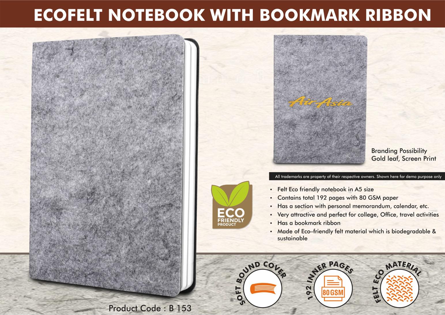 EcoFelt Signature Series | A5 Premium Sustainable Notebook