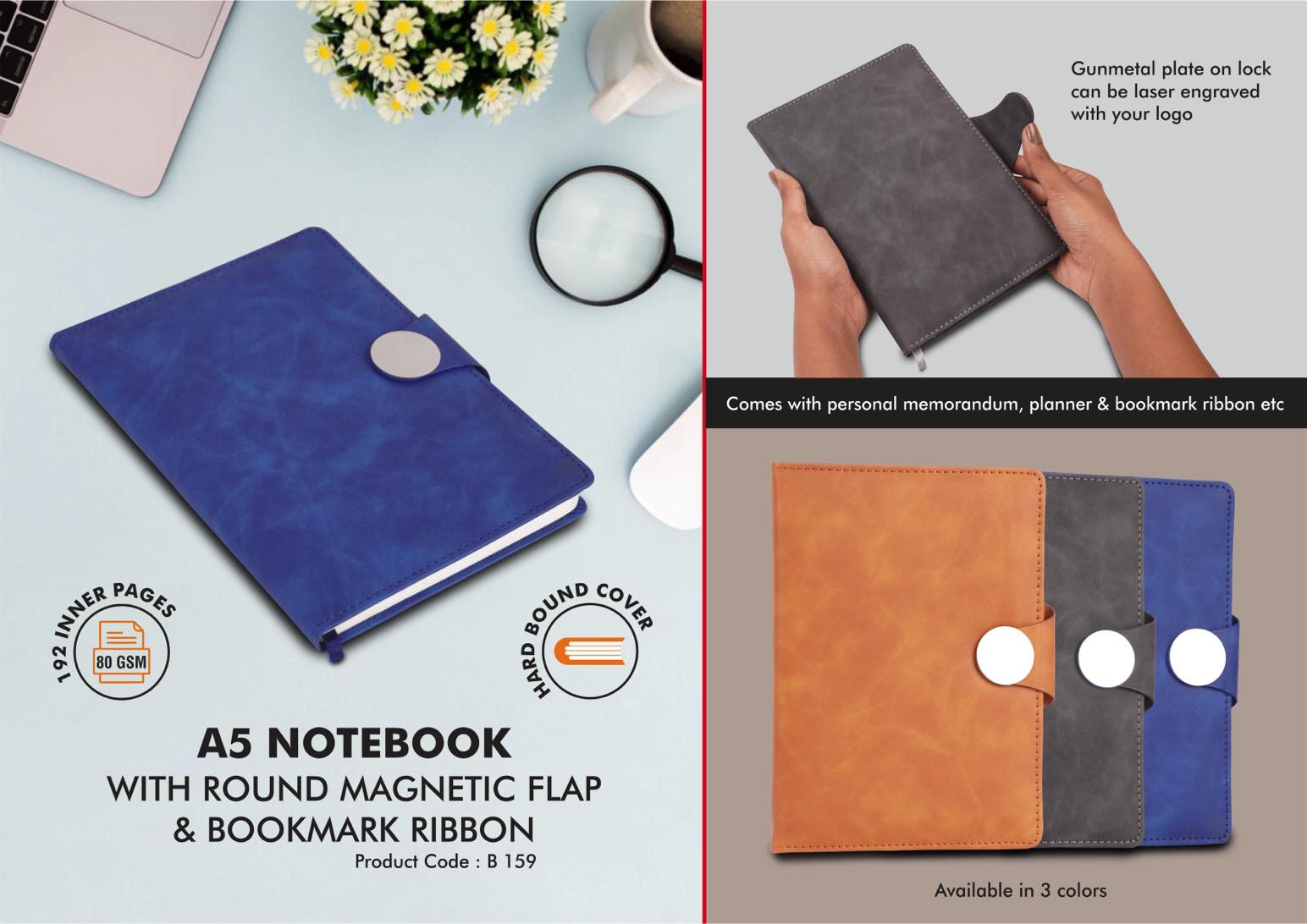 Round Magnetic Flap Duo | A5 Signature Portfolio Series