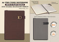 D-Flap Buckle Two-Tone Executive | Dual Ribbon A5 Notebook
