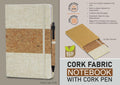 Cork Fabric Professional | 200-Sheet Notebook & Pen set