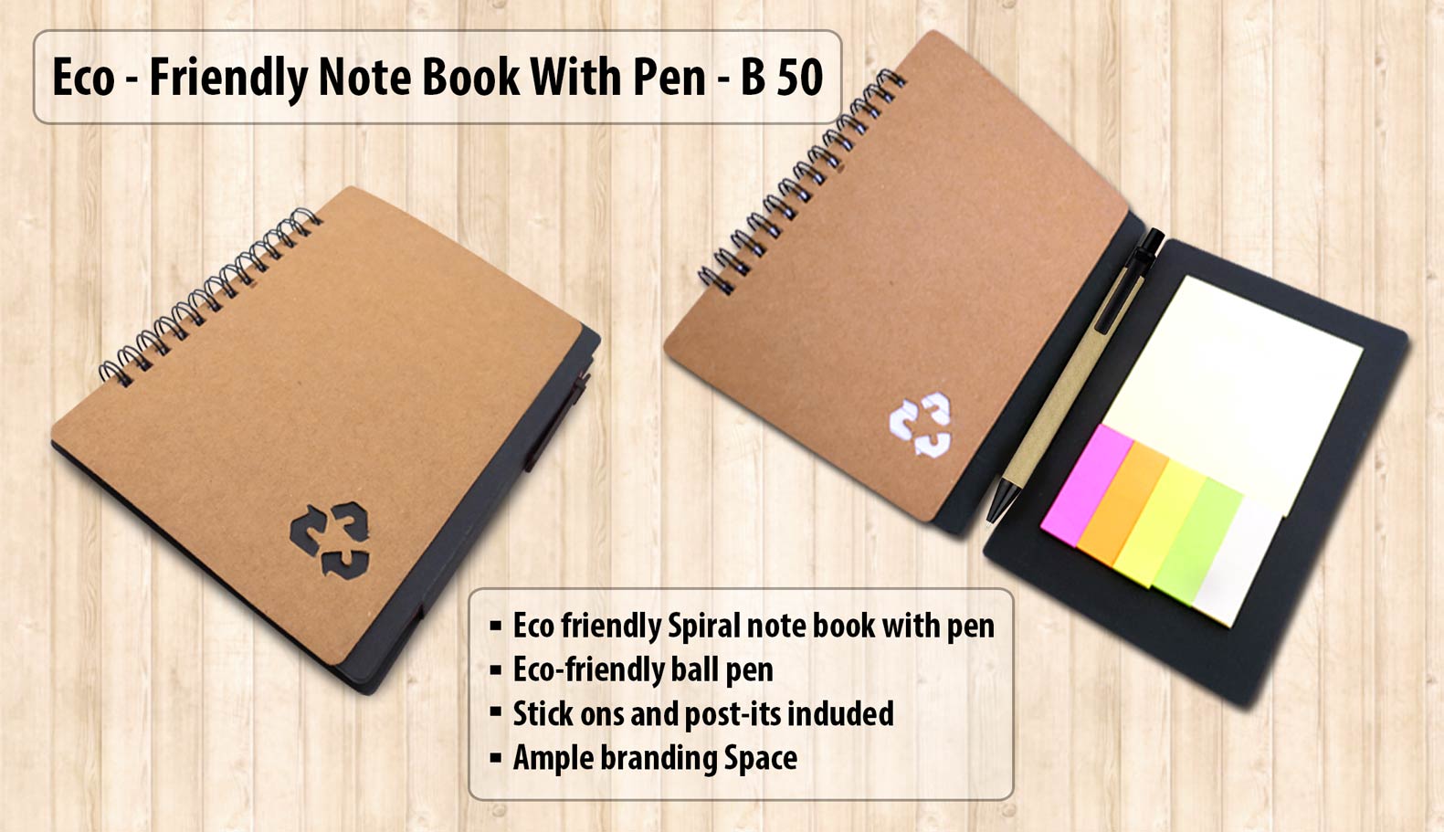 Eco-Duo Essential | Professional Notebook & Sticky Note set