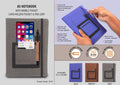 Mobile Pocket & Pen Loop Duo| A5 Signature Portfolio Set