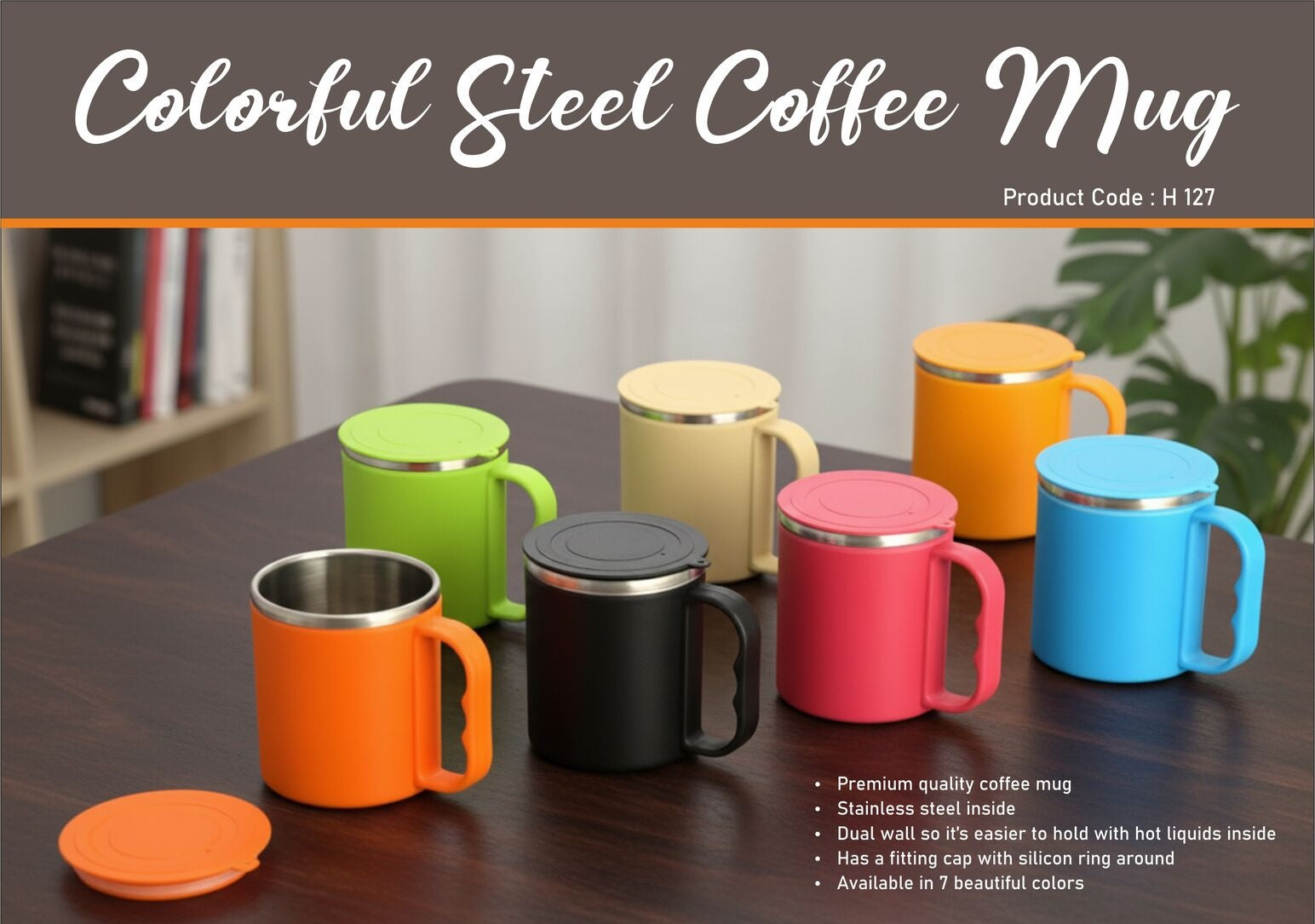 Lustre Dual-Wall Series | Colorful Stainless steel Coffee Mug