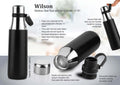 Wilson Carry-Handle Elite | Premium Stainless steel Flask