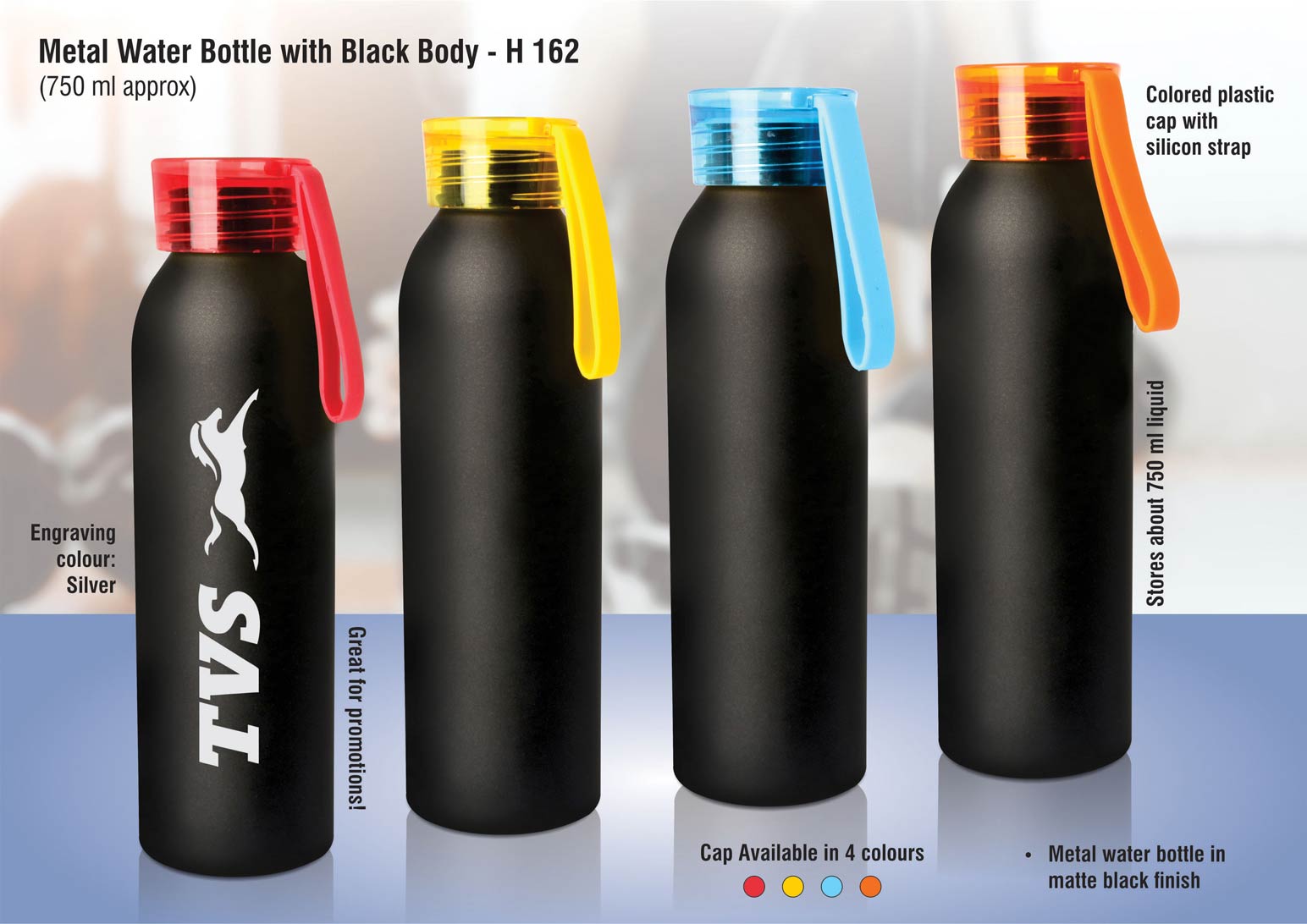 Black-Body Professional | 750ml High-Impact Metal Bottle