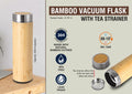Bamboo Tea-Strainer Vacuum | 304 Grade Stainless steel Flask