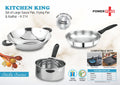 Stainless Pan & Kadhai Essentials | Kitchen King 3-Pc Culinary Set
