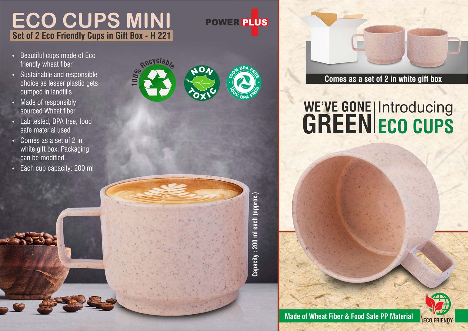 EcoCup Mini Ensemble | Set of 2 Sustainable Coffee Cups