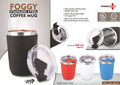 Foggy Flip-Top Ensemble | Premium Clear-Cap Stainless Mug