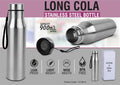 Long Cola Single Wall | 900ml Stainless steel Carry-Strap Bottle