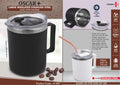 Oscar+ Insulated Handle | Large 600ml Slider-Lid Steel Mug