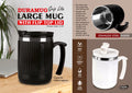 DuraMug Grip Lite Series | Flip-Top Stainless Steel Mug