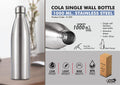 Natural Cola Single Wall | 1L high-capacity stainless bottle