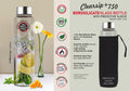 ClearSip+ Protective Sleeve | Borosilicate Glass 750ml Bottle