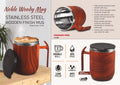 Noble Woody Double-Wall | Leakproof Wooden Finish Mug