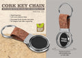 Gunmetal Plate Rotating | Premium Cork Professional Keychain