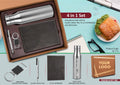 Metal Keychain & SS Stealth Bottle | 4-Pc Gray Portfolio