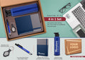 Dual-Tone Multi Ensemble | 4-Pc Metal Pen, Bottle & Notebook