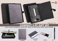 Gray Professional PU Portfolio | 4-Pc Executive Card Set