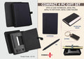 Black Professional PU Portfolio | 4-Pc Executive Card Set