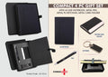 Black Professional PU Executive | 4-Pc Portfolio Set