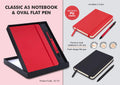 Flat Pen Classic Duo | A5 Elastic Notebook Set