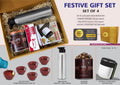 Magic Suction Mug & SS Bottle | 4-Pc Festive Gourmet