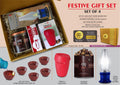 3-Step Lamp & Premium Glass Mug | 4-Pc Festive Grand Set