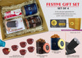 Magic Suction Mug & Popcorn Trio | 4-Pc Festive Grand Set