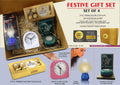 Night Lamp Clock & Blow Lantern | 4-Pc Festive Gourmet Set