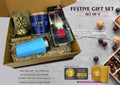 Hexa Insulated Mug & Gourmet Popcorn | 4-Pc Festive Set