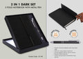 Dark 3-Fold Ensemble | 2-in-1 Professional Notebook & Metal Pen