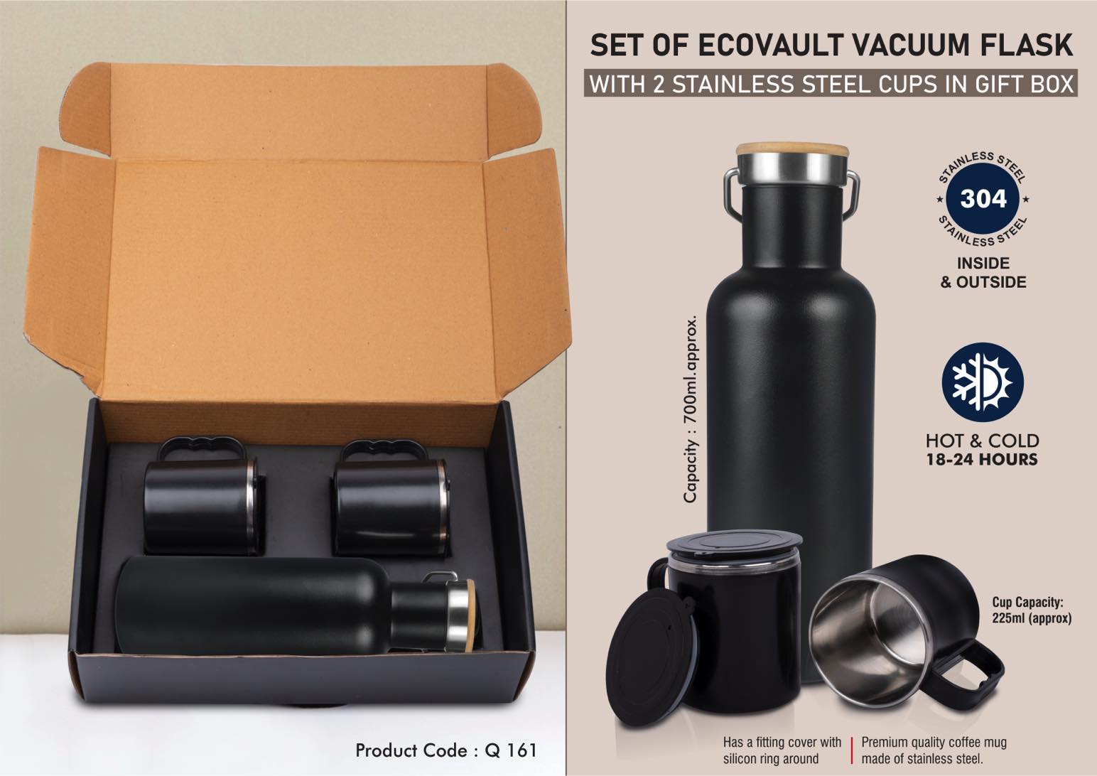 EcoVault Vacuum Flask & Cup Duo | Premium Gifting Set