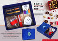 Backlight Alarm Clock & Torch Lamp | 5-Pc Festive Suite