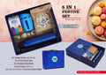 Ferrero Rocher & Silicon Glass Mug | 5-Pc Festive Gift Set