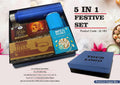 Elite SS Bottle & Coffee Mug | 5-Pc Festive Celebration Set