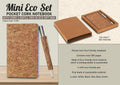 Pocket Cork Mini Ensemble | Portable Notebook & Refill Pen